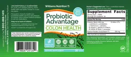 Label for Probiotic Advantage Colon Health