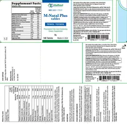 Label for M-Natal Plus Tablet