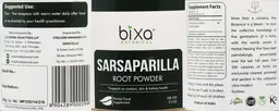 Label for Sarsaparilla Root Powder