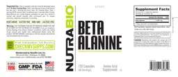 Label for Beta Alanine