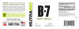 Label for Biotin 5000 mcg