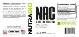Label for NAC 600 mg