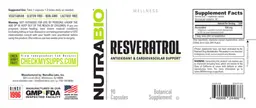 Label for Resveratrol