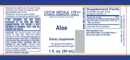Label for Aloe