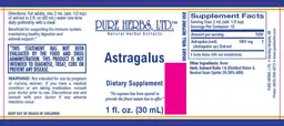 Label for Astragalus