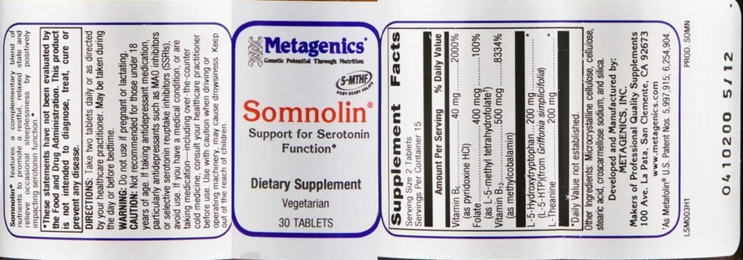 Label for Somnolin