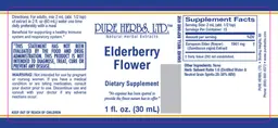 Label for Elderberry Flower