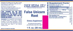 Label for False Unicorn Root