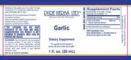 Label for Garlic