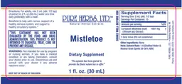 Label for Mistletoe
