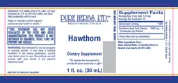 Label for Hawthorn