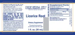 Label for Licorice Root