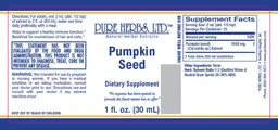 Label for Pumpkin Seed