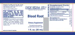 Label for Blood Root