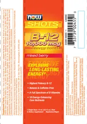 Label for B-12 10,000 mcg Mixed Berry