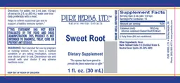Label for Sweet Root