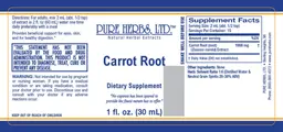 Label for Carrot Root