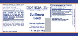 Label for Sunflower Seed