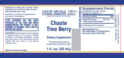 Label for Chaste Tree Berry