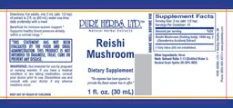 Label for Reishi Mushroom
