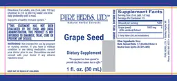Label for Grape Seed