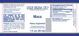 Label for Maca