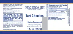 Label for Tart Cherries