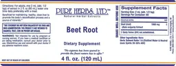 Label for Beet Root