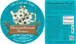Label for Chrysanthemum Flower