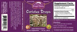 Label for Coriolus Drops
