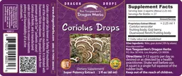 Label for Coriolus Drops