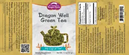 Label for Dragon Well Green Tea