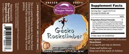 Label for Gecko Rockclimber