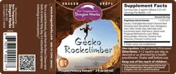 Label for Gecko Rockclimber