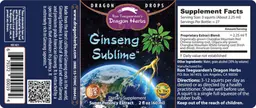 Label for Ginseng Sublime