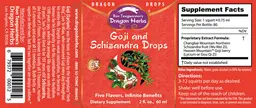Label for Goji and Schizandra Drops