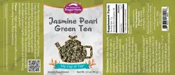 Label for Jasmine Pearl Green Tea