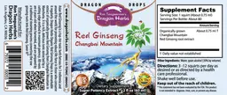 Label for Red Ginseng Changbai Mountain