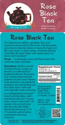 Label for Rose Black Tea