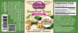 Label for Sweetfruit Drops Dang Gui Oil