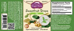 Label for Sweetfruit Drops Zen