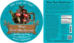 Label for Wuyi Red Mushroom