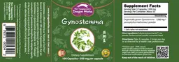 Label for Gynostemma 500 mg