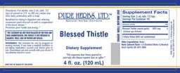 Label for Blessed Thistle