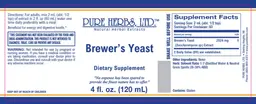 Label for Brewer's Yeast