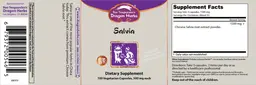 Label for Salvia 500 mg