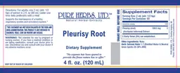 Label for Pleurisy Root