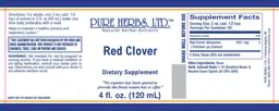 Label for Red Clover