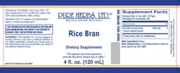 Label for Rice Bran