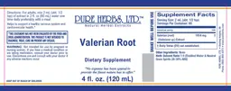 Label for Valerian Root